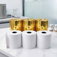 Rollo de Papel Térmico para Impresora de Alta Calidad, 70x60mm, Blanco, 50-65gsm, para Hospitales, Bancos y Oficinas