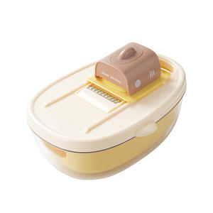 Cortador de verduras multifuncional Shark Shredder, rebanador de patatas de gran capacidad de doble propósito con cesta de drenaje para uso en la cocina - Product Image 1