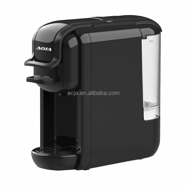 AOJA 19Bar 1450W Multi Capsule Coffee Maker,Dual Voltage,0.6L Tank,LED Buttons,Auto Stop,ERP2 Saving for Capsules Pod Powder