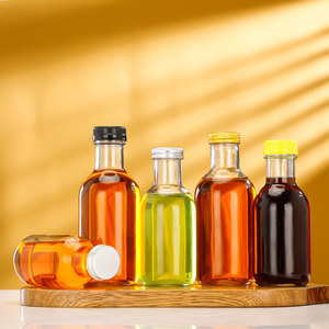 Botellas de Vidrio Redondas de <span class=keywords><strong>Alta</strong></span> Calidad para Bebidas al por Mayor, 250ml, 350ml, 500ml, para Jugo, Fruta, Vino, Leche, Té, Agua con Gas, Botellas de Empaque - Product Image 1