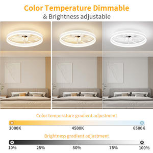 Bedroom <b>Smart</b> <b>Ceiling</b> <b>Fan</b> Light, Adjustable Color & Auto Timer, <30dB Quiet, 7-Blade Energy Saving, APP/Remote - Product Image 3