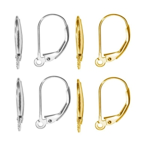 10 Pcs S925 Sterling <strong>Silver</strong> Leverback French <strong>Earring</strong> Hooks <strong>Backs</strong> with Jump Rings Set Dangle <strong>Earrings</strong> for Jewelry Making Findings - Product Image 2