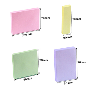 Memo Pad kullanımı için özel Logo ile yüksek kaliteli okul ofis Pastel renk yapışkan not - Product Image 3