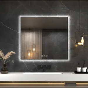 Espejo Rectangular Inteligente para Pared, Luces de Baño, Retroiluminación Impermeable, Led, Espejos de Baño Modernos