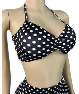 Nuovo Set Due Pezzi da Donna 2026: Top Sexy con Bretelle e Stampa a Pois alla <span class=keywords><strong>Moda</strong></span> - Product Image 6