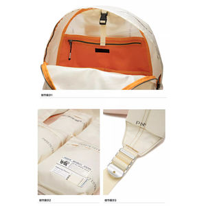 Zaino per il tempo libero con airbag riciclato zaino per studenti da viaggio Multi-tasca - Product Image 6