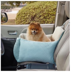 Siège auto étanche pour petits chiens siège pour animaux de compagnie avec sac de rangement et laisse à clipser - Product Image 5