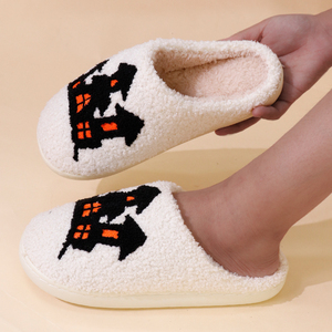 Wholesale New Materials TPR Sole Women's Summer for Slippers Halloween Plush Personalized Design Lower Price - Product Image 4