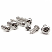 Sekrup Baut Pengaman Anti Bongkar Kepala Bulat Tombol Torx Enam Lobus Baja Tahan Karat 304 M2 M2.5 M3 M4 M5 M6 M8 Dengan Pin