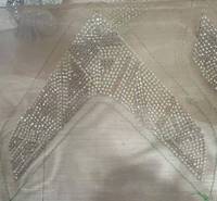 ZA Nouveauté Été Sandales à talons hauts pour femme, à bout pointu, à décolleté bas, avec empeigne brodée et ornée de perles de verre et de strass