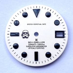 New calendar panel for men's mechanical <b>watch</b> with NH35 movement. 28.5mm dial, <b>case</b>, bezel, dial, 28.5mm. - Product Image 3