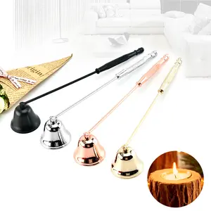 Stainless Steel Candle Flame Snuffer Black Wick Trimmer Tool