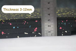 <span class=keywords><strong>Tapis</strong></span> en <span class=keywords><strong>caoutchouc</strong></span> en rouleau insonorisant et anti-bruit pour gymnase, aire de jeux intérieure/extérieure, éco-responsable, à pois colorés, pour lieux sportifs et résidentiels - Product Image 5