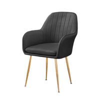 Chaise de salle à manger minimaliste italienne en tissu de laine d'agneau blanc, design simple et moderne pour la maison, le bureau et la villa