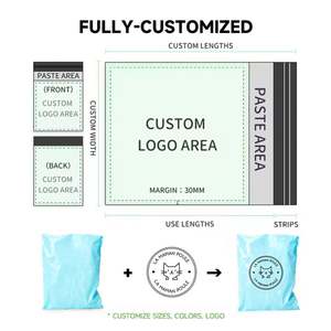 Sobre de Correo de Plástico Rosa con Logotipo Impreso Personalizado, Material de Polietileno Duradero, Bolsa de Envío con Asa para Mensajería y Volantes - Product Image 6