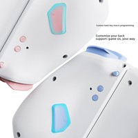LinYuvo Lianyou Switch Joy-Con untuk Pengontrol Lampu RGB Strip Tombol Belakang Nirkabel Kiri/Kanan Pemetaan Makro KS42