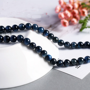 Alta calidad 6mm natural <span class=keywords><strong>cianita</strong></span> <span class=keywords><strong>azul</strong></span> cuentas de piedra - Product Image 4