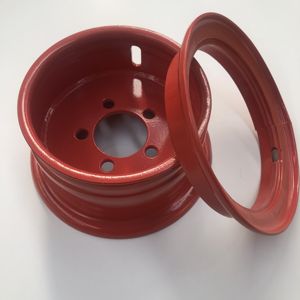 Piezas de carretilla elevadora <span class=keywords><strong>Linde</strong></span> de 3 toneladas personalizadas de fábrica, llanta de rueda 5.00F-10 5,00-10, llanta de acero Industrial para carretilla elevadora 6,50-10 - Product Image 4