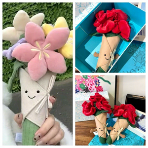 Ramo de Rosas Artificiales de 30 cm, Flores de Seda Hechas a Mano, Regalo para Ella, para San Valentín o el Festival Qixi - Product Image 2