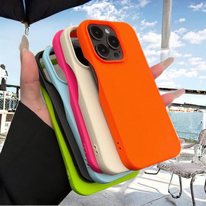 <span class=keywords><strong>Custodia</strong></span> per telefono cellulare Anti-caduta con motivo a Lychee tinta unita per <span class=keywords><strong>iPhone</strong></span> 15 Pro Max 14 13 <span class=keywords><strong>12</strong></span> 11 custodie protettive in OPP Bag - Product Image 2