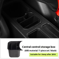 Pour boîte de rangement de tasse d'eau de contrôle Central pour Suzuki Jimny accessoires intérieurs modifiés avec capacité de stockage d'articles divers