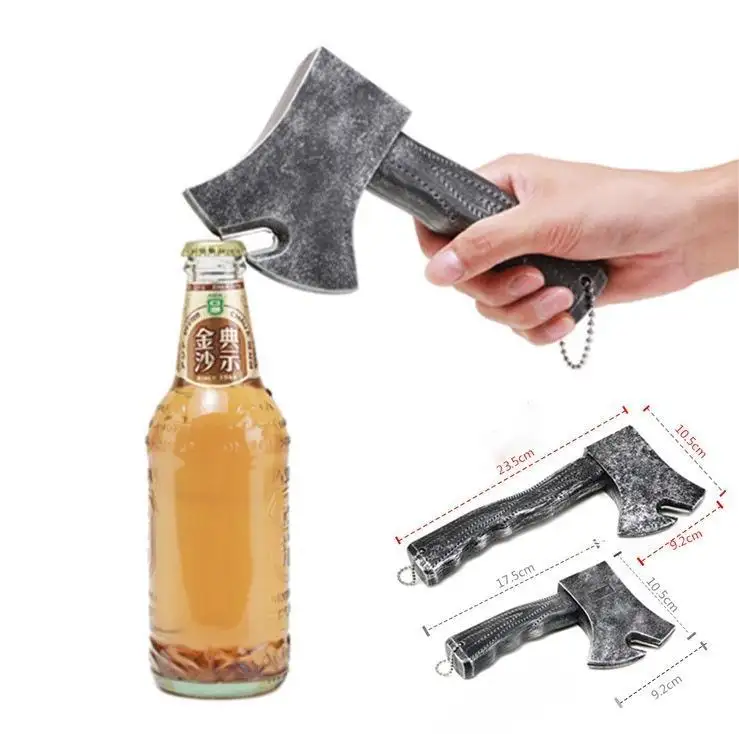 Simulated vikings Axe Bottle Opener Huaqi WJC04 Plastic axe beer bottle opener for Bars and family gatherings