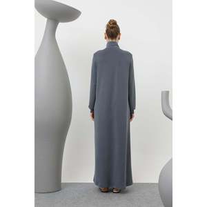 Vestido Anthracite con Cierre y Detalles de Botones a Presión para Mujer, Marca Loreen, Corte Elegante y Cómodo para Uso Diario, Tallas S-XL - Product Image 5