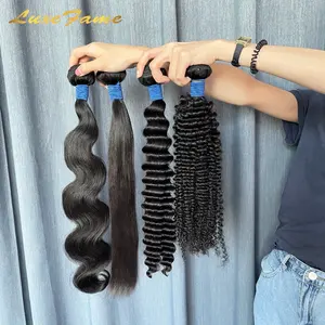 Hair Extensions Wholesale Raw Natural Curly Wavy Indian Hair Natural Grade 7a Virgin Hair Hair Extension Samples Product In Guangzhou
