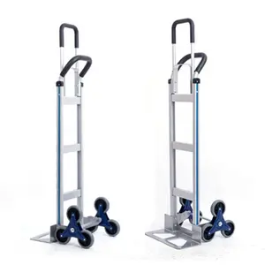 Hoge Kwaliteit Zes Wielen Trap Klimmen Aluminium Opvouwbare Hand Trolley