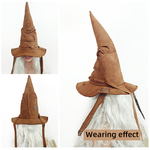 Disfraz de Sombrero Seleccionador de <span class=keywords><strong>Harry</strong></span> <span class=keywords><strong>Potter</strong></span> para Adultos y Niños, Estilo de Personaje para Fiestas de Halloween y Navidad - Product Image 3