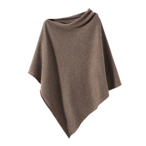Suéter de Lã Mesclada de Cashmere, Suéter de Tricô, Poncho de Lã, Muffler, Xale - Product Image 2