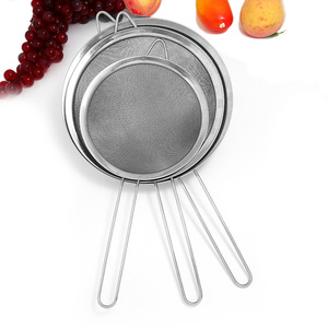 Stainless Steel Oil <b>Strainer</b> 8cm Diameter Fine <b>Mesh</b> For Soy Milk Sugar Baking Filtering - Product Image 5