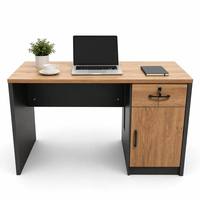 Escritorio de Oficina Modular Ecológico Moderno de Madera con Dos Colores y Almacenamiento con Cerradura, Venta al Por Mayor de Fábrica