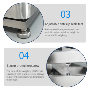 Trung Quốc <span class=keywords><strong>40kg</strong></span> 30kg 50kg 150 công nghiệp điện tử 300kg Hiển thị trọng lượng không thấm nước 40x50 nhà máy dẫn trọng lượng Quy mô máy - Product Image 5