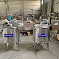 Réservoir de pasteurisation de 150 L, 200 L, 500 L, utilisé pour les produits laitiers, la pulpe de fruits, la crème glacée, le lait, le yaourt, le fromage, pasteurisateur à gaz