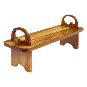 Detachable Portable Double-Layer <b>Tray</b>, Solid Wood <b>Dinner</b> Plate, Creative Ornament, Luxury Dessert Table, Acacia Wood Display - Product Image 5