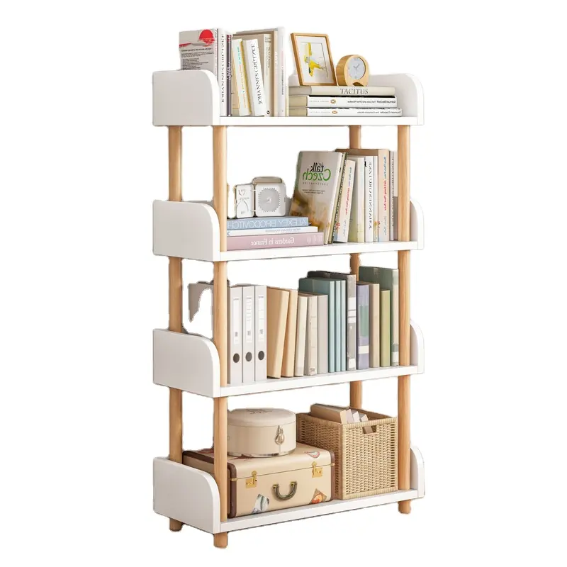 Children's Storage Bookshelf Wood Toy Storage Rack Office Shelf Organizer Rack