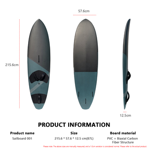 Planche de surf en carbone OEM ODM 87L pour le kitesurf, le foil, le skimboard, le kiteboard, l'hydrofoil et le wingfoil, avec sac de transport - Product Image 3