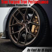Jantes forgées personnalisées VeroX Brush de haute qualité HF5 en bronze monobloc 18 20 22 5x114.3/120/112 pour APEX Volk TE37 Racing Car Rims