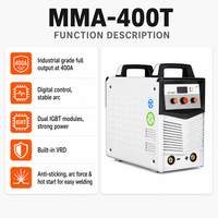 Machine à souder MMA industrielle 400A, soudeuse à arc DC à inverseur ZX7, triphasée 380V, double IGBT VRD, machine à souder à arc numérique