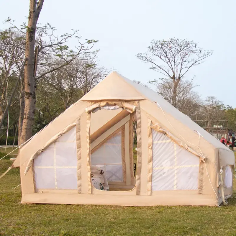 Benutzer definierte Multi Personen Großes wasserdichtes aufblasbares Hausluft zelt Aufblasbares Camping zelt im Freien