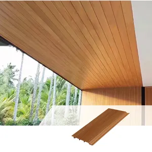 Rucca WPC/나무와 플라스틱 합성 현대 장식적인 외부 벽면 120*10mm