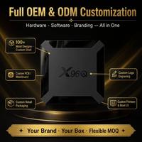 Smart TV Box Android Full HD Quad Core 2.4G 4k de Alta Resolución Android 10 Smart TV Box X96Q Android Box TV