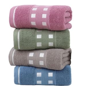 Serviettes en satin uni pour usage domestique, serviettes en coton pur de haute qualité, douces et absorbantes, serviettes de bain pour hôtel - Product Image 1
