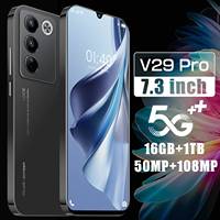 Smartphone Android 5G V29 Pro original, appareil photo beauté, 16 Go + 1 To, haute qualité, pas cher, 2024