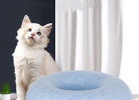 Cama Túnel para Gatos y Perros Donut, Cama Redonda Plegable de Alta Calidad para Gatos, Acogedora Casa Túnel para Gatitos