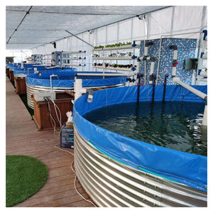 0.95M H Op Maat Gemaakte Duurzame Buitenvijver Tilapia Vijver Zeildoek Aquarium Aquacultuur Gegalvaniseerd Stalen Visvijver - Product Image 2