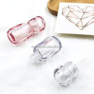 Emballage de tube de gloss à lèvres court et gras personnalisé en usine, 5 ml, entièrement transparent, <span class=keywords><strong>tubes</strong></span> de gloss à lèvres uniques et épais pour l'emballage cosmétique - Product Image 1