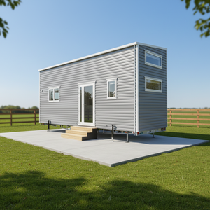 Maison mobile préfabriquée en acier, structure moderne, bureau modulaire, logement écologique, idéale pour les voyages, best-seller - Product Image 1