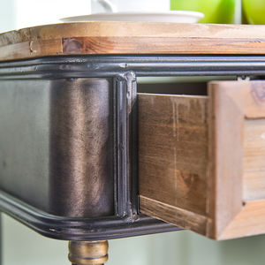 Mesa de Centro de Madera Estilo Industrial Vintage para Decoración del Hogar, Duradera, Fácil de Montar y con Marco de Madera - Product Image 6